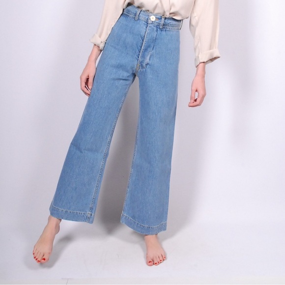 Jesse Kamm sailor pants in American denim, size 10 - Picture 1 of 4